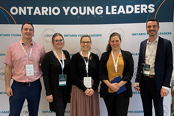 SCU staff attend the Ontario Young Leaders conference.